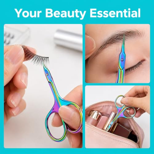 Cuticle Scissors - Extra Fine Curved Tip Stainless Steel Nail Scissors