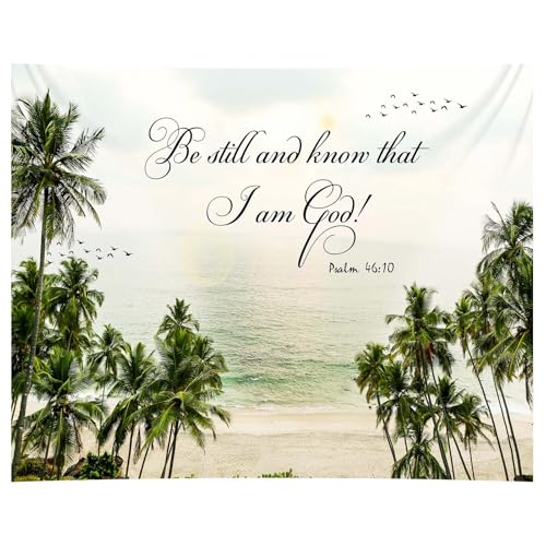 Christian Wall Tapestry - Be Still and Know That I Am God - 59x47