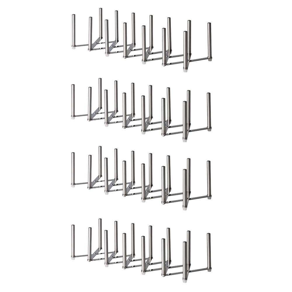 IKEA VARIERA Pot lid organizer, stainless steel (Set of 4, W: 5 ¾" X H: 4")