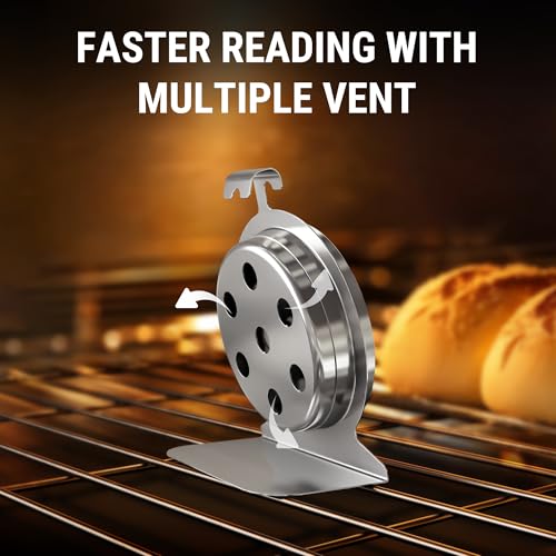 TempPro Oven Thermometer for Gas Oven - Stainless Steel, 3x3x1.61"