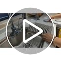 Roll-Up Dish Drying Rack - 17.7" x 11.2" Stainless Steel Over-Sink Mat