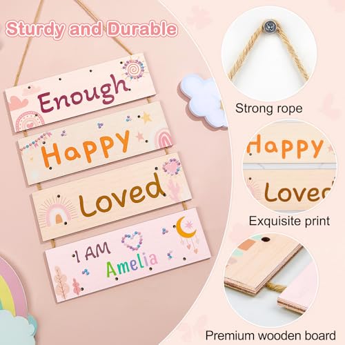 Unicorn Castle LED Girls Room Decor with Inspirational Quotes