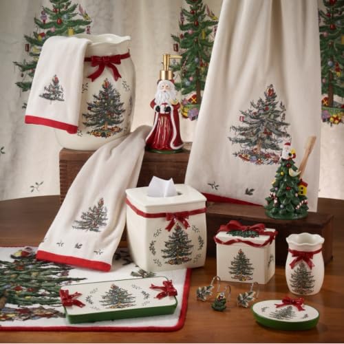 Christmas Hand Towel - Spode Holiday Collection, Soft Cotton Bath Towel - Variation of This Listing