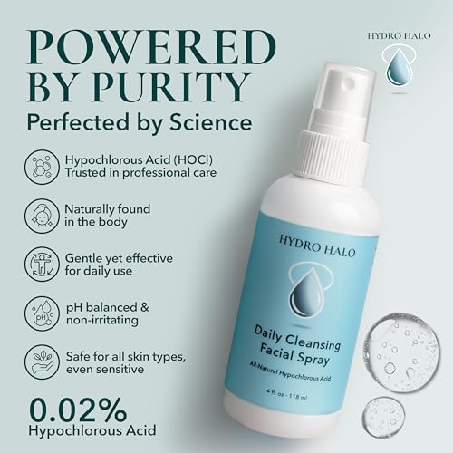 Hydro Halo 0.02% Hypochlorous Acid Face Spray - 4 oz