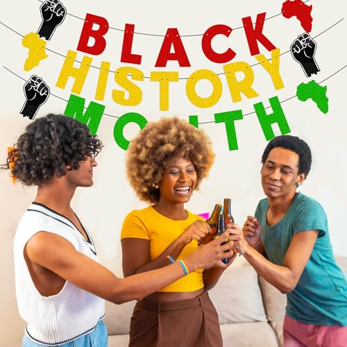 Black History Month Banner African American Party Decorations Backdrop