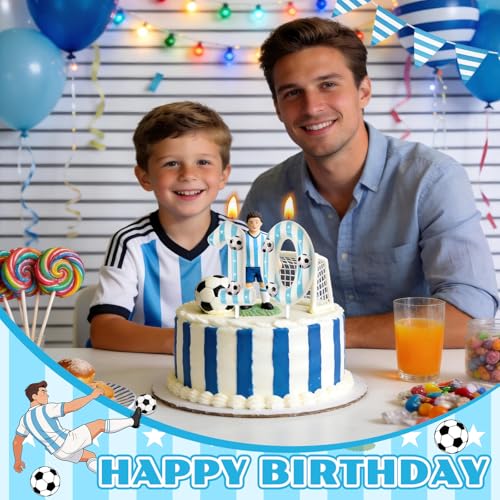 Soccer Birthday Candles - Number 0 Cake Decoration Supplies