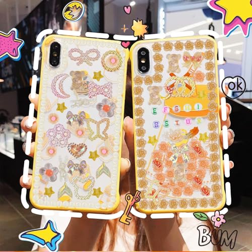 2200 Pcs Junk Case Charms Kit Pearl Flower Bow Phone Case DIY Craft