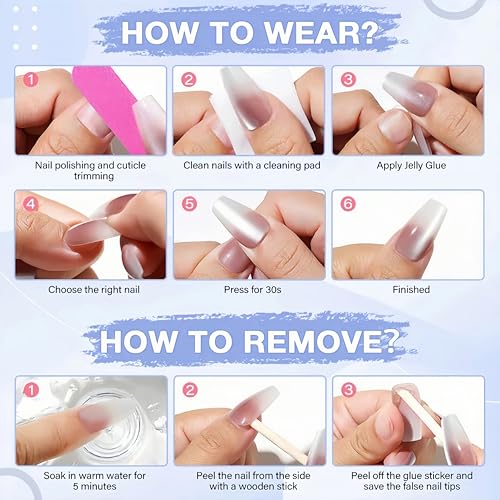 FANTACIEL Handmade Press On Nails Cat Eye Almond Reusable Acrylic Nails