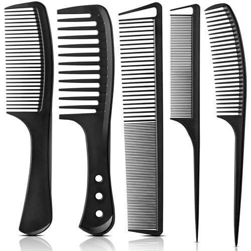 Fekayer Professional 5-Piece Hair Comb Set for Styling & Detangling