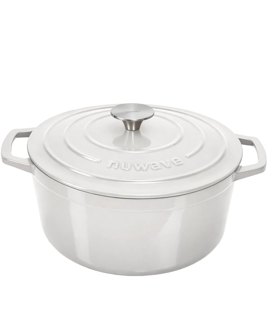 Nuwave 6QT Healthy Enameled Cast Iron Dutch Oven Pot with Lid, Heavy Duty 7-Layer Enamel, Enhanced Rust Protection, Dual Handles, Oven Safe to 500°F for Sourdough Bread Baking, Braise, Stew, Roast