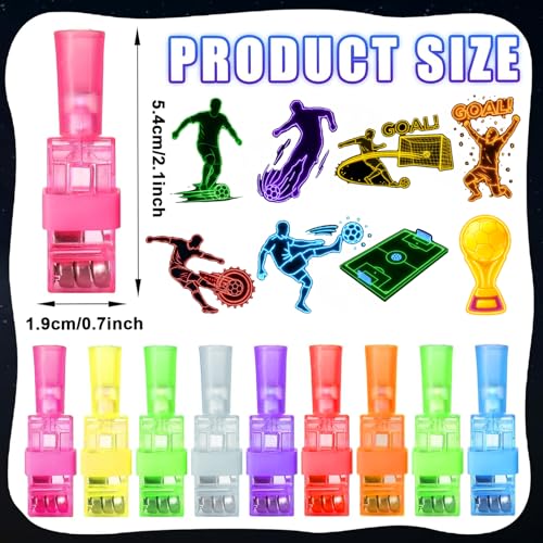 24PCS Soccer LED Finger Lights - Fun Party Favors for Kids