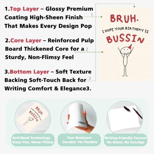 Funny Gen Z Birthday Card for Teens - BRUH Meme Slang