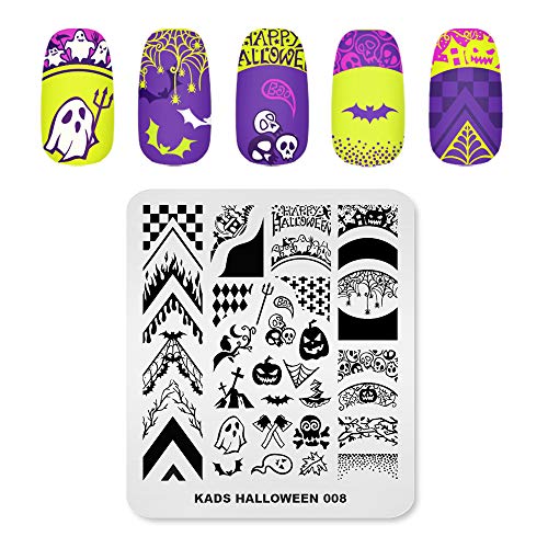 Rolabling Christmas & Halloween Nail Stamping Plate Stainless Steel
