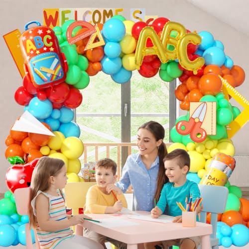 Welcome to School Balloon Arch Kit - 157pcs Colorful Decorations
