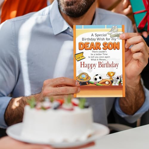 Funny Birthday Card for Son from Mom and Dad Premium Keepsake