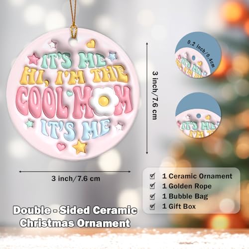 Cool Mom Christmas Ornament 2025 - Unique Holiday Keepsake Gift for Mom