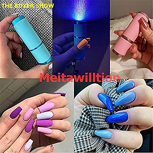 Meitawilltion Handheld UV LED Nail Dryer Flashlight - Pink