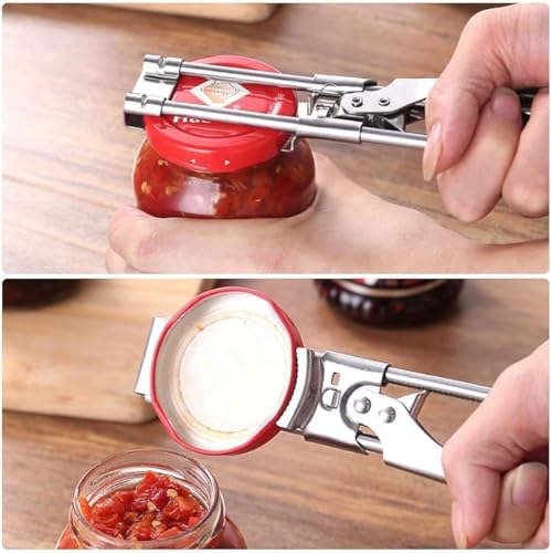 Adjustable Multifunctional Stainless Steel Jar & Bottle Opener