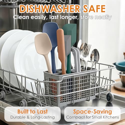 5-Piece Silicone Spatula Set - Heat Resistant, BPA-Free & Dishwasher Safe