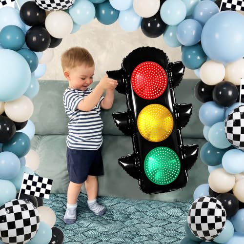 Traffic Light Balloons for Racing Party Decorations - 2 Pack