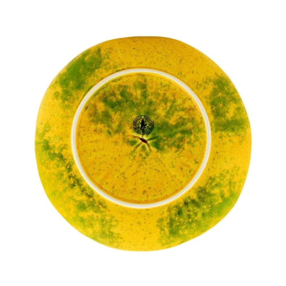 Vista Alegre Bordallo Pinheiro Tropical Fruits Dessert Plate Papaya 9"