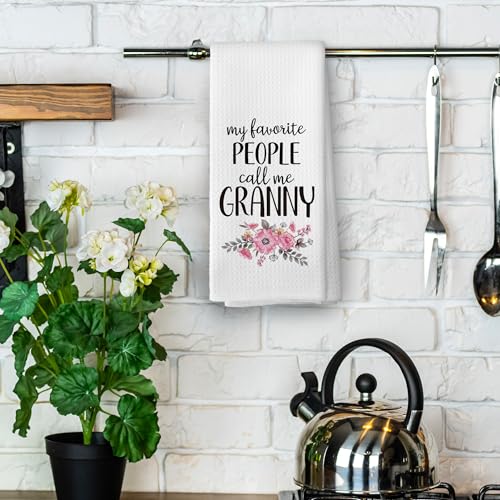 Grandma Kitchen Towel - Rustic Absorbent Dishcloth for Granny Gifts 16x24