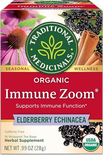 Traditional Medicinals Organic Elderberry Echinacea Tea - 16 Bags