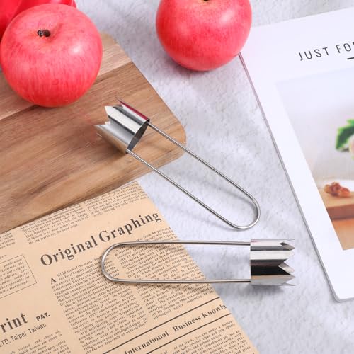 JJUNW Stainless Steel Apple Corer & Vegetable Slicer Tool (2Pcs)
