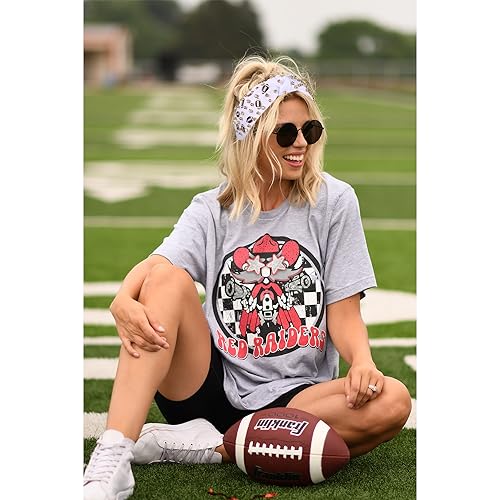 Football Headband for Women Rhinestone Jeweled Game Day Hair Accessory