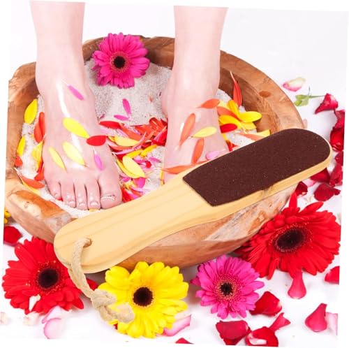 Wooden Foot Rasp and Callus Remover with Pumice Stone for Pedicure