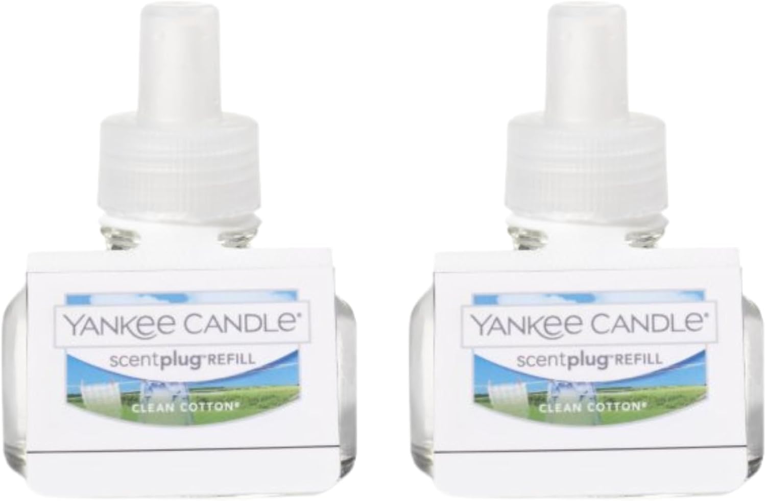 Yankee Candle ScentPlug Refill - Long Lasting Clean Cotton Scented Oil for Home Fragrance | Pack of 2