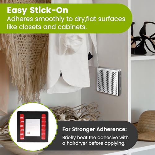 HOMIKE Stainless Steel Refrigerator Deodorizer - 10 Year Odor Eliminator