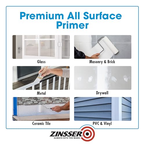 Zinsser Bulls Eye 1-2-3 Water-Based Primer & Sealer, Quart
