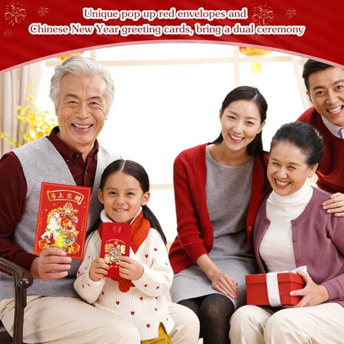 D4DREAM Chinese New Year Card & 3D Red Envelope Set 2026