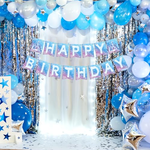 Frozen Birthday Banner - Happy Birthday Decorations for Kids