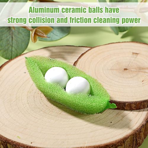 Beans Bottle Cleaner Sponge Set - 6 Pack with Ceramic Cleaning Balls