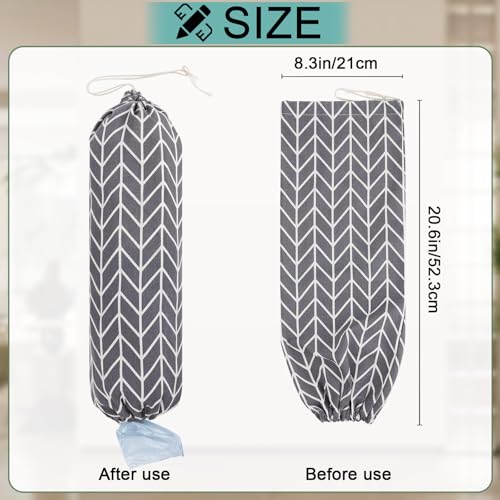 Plastic Grocery Bag Dispenser Holder with Corn Pattern, Wall Mount, Reusable