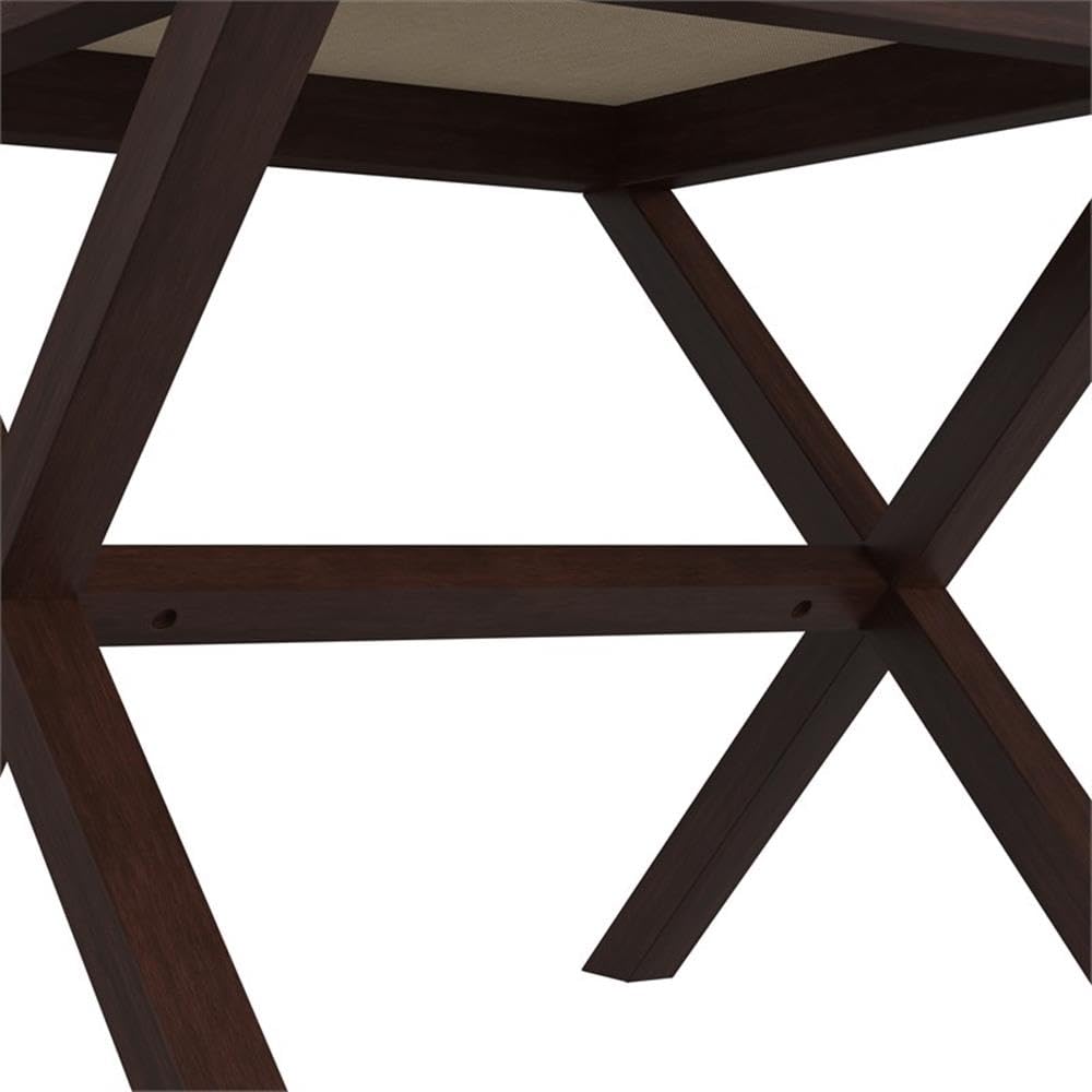 Hillsdale Morgan Upholstered Backless Vanity Stool for Make up Room or Bathroom, Espresso