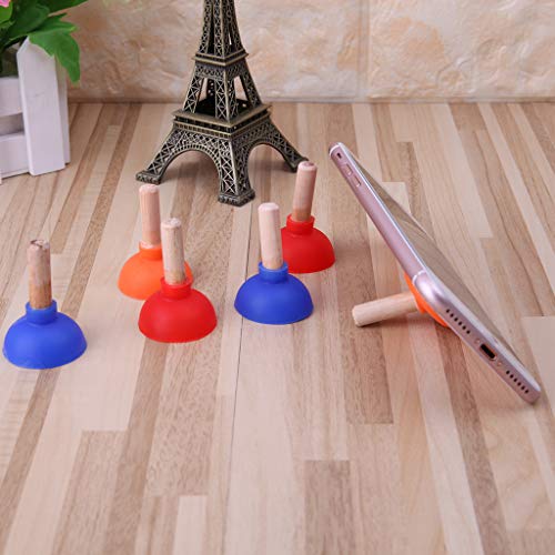 Mini Colorful Toilet Shape Phone Holder Sucker Stand