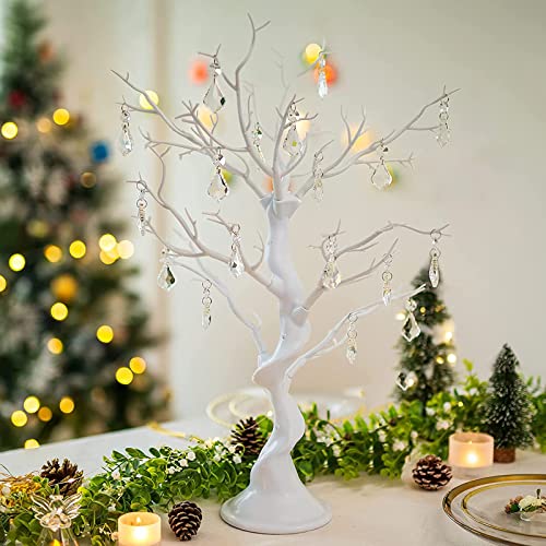 White 2ft 6in Artificial Manzanita Tree Centerpiece for Wedding & Party Decor