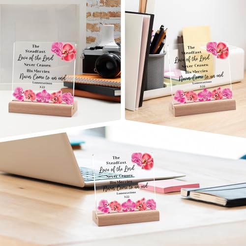 Inspirational Christian Gifts for Women - Acrylic Plaque with Stand
