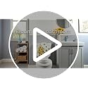 Sunflower Toilet Lid Decal - Waterproof Self-Adhesive Wall Sticker for Bathroom Decor