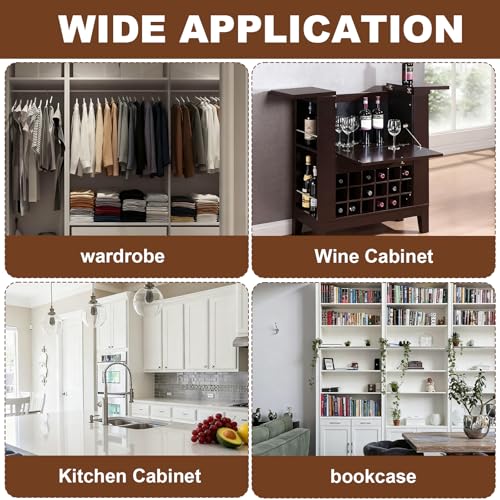 Self-Adhesive Screw Hole Cover Stickers - 108 PCS Wood Grain