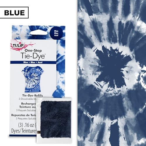Tulip One-Step Tie-Dye Refill Pack - Blue, 3 Dissolvable Packets