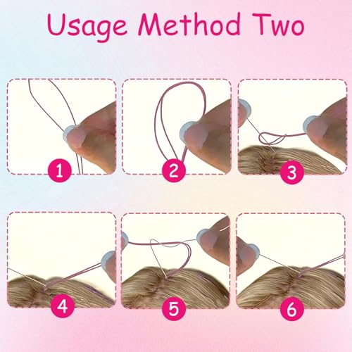 LUSTRIB 232 Pcs Colorful Hair Wrap Strings for Braids - Rainbow DIY Styling Yarn