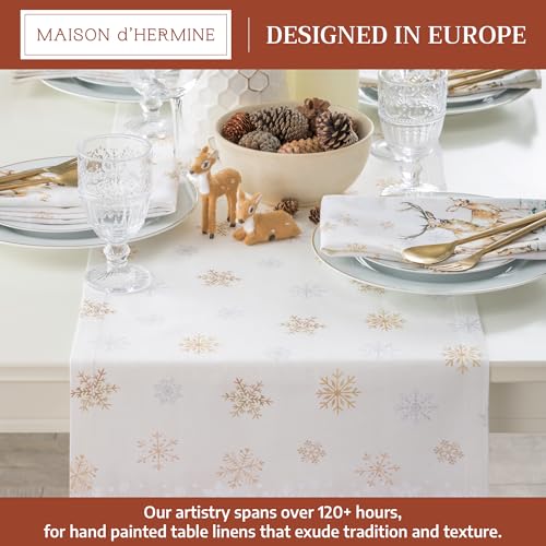 Deer in the Woods Table Runner 14.5 x 108 Inches - 100% Cotton, Fall & Holiday Decor