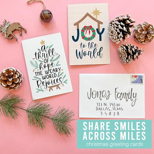 Religious Christmas Cards with Envelopes - Scripture 54 pcs - USA Designed
