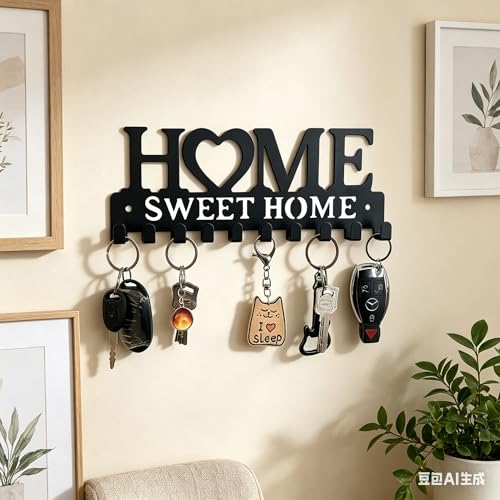 Metal Wall Art Key Holder Heavy Duty Key Hook for Wall Decor