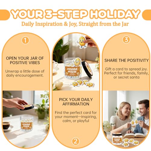 Inspirational Potato Affirmation Cards - 60 Emotional Support Cards