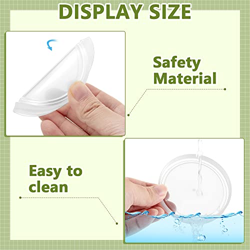 24 Pack Yogurt Jar Lids for Oui Yogurt | Reusable, Airtight, Clear